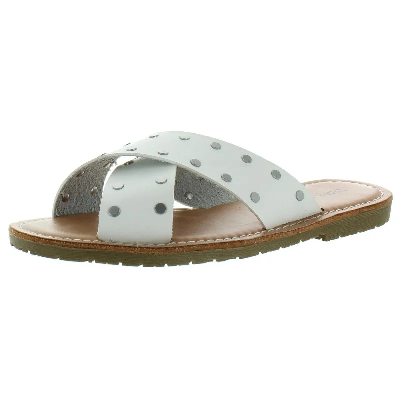 Dirty Laundry Womens Elana Studded Slide Flats