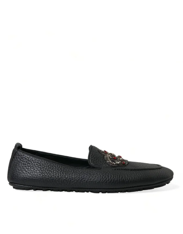 Dolce & Gabbana Dazzling Crystal-Embellished Men's Loafers