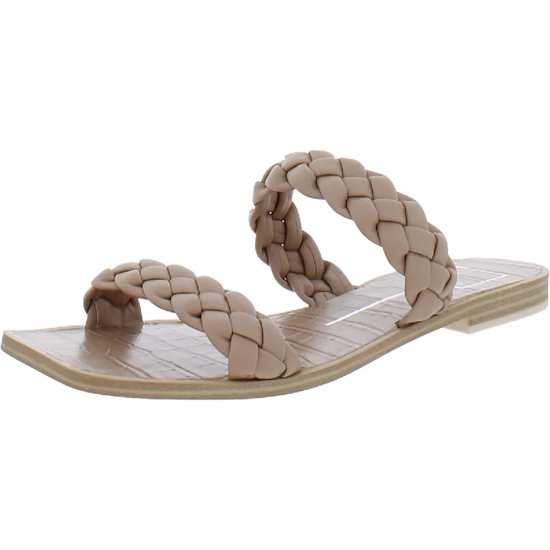 Dolce Vita Womens Slip On Flat Slide Sandals