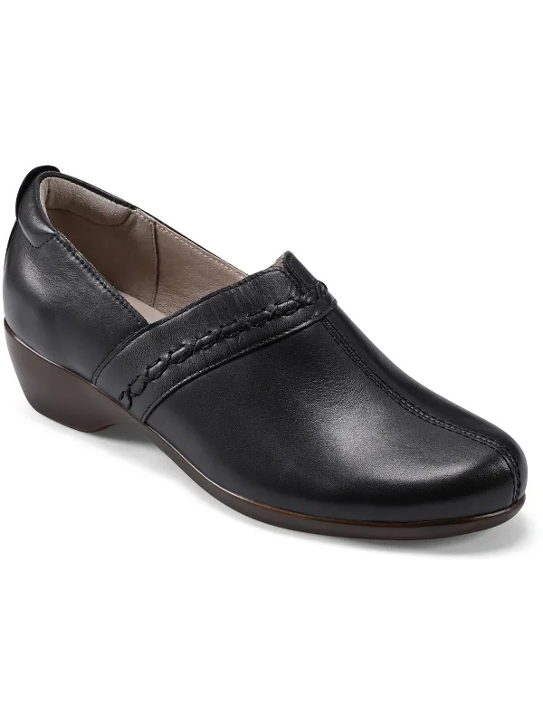 Dolores Womens Leather Laceless Loafers