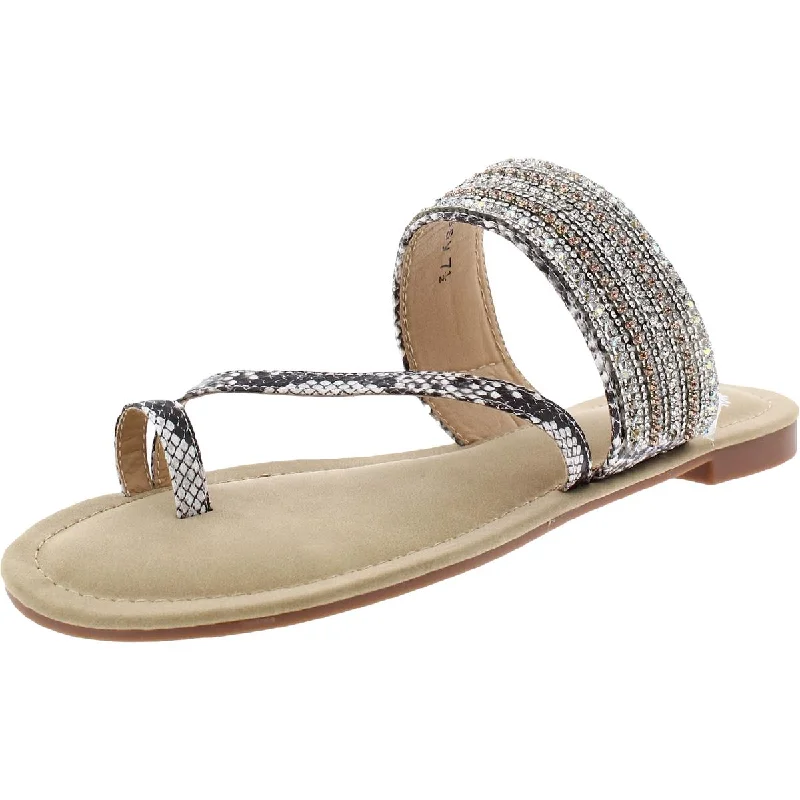 GC Shoes Womens Issy Slip On Thong Flat Sandals