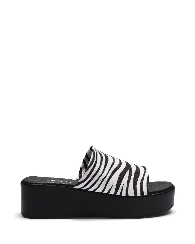 Livid Flatform Sandal Zebra