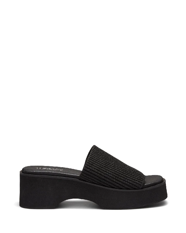 Nawty Platform Sandal Black