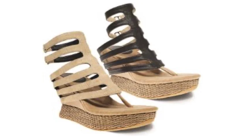 PREORDER Fine Line Reversible Sandal - Tan/Black