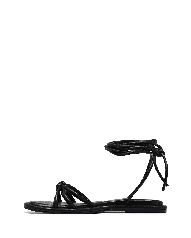 Raye Sandal Black Smooth