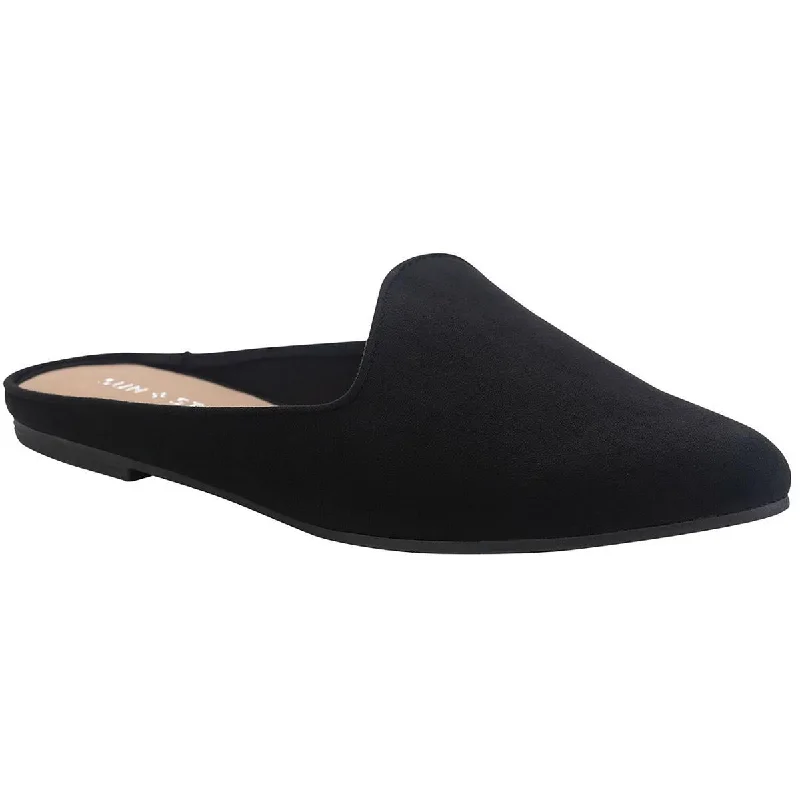 Sun + Stone Womens Ninna Solid Slip On Slides