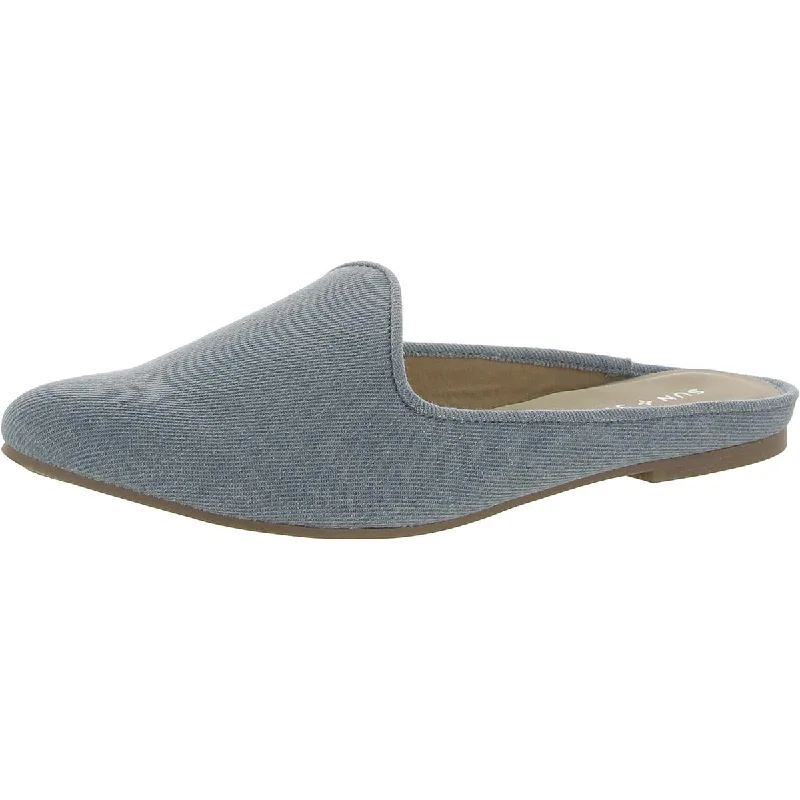 Sun + Stone Womens Ninnad Flat Slip On Mules