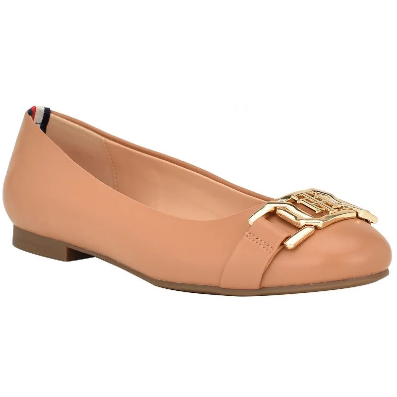 Tommy Hilfiger Womens Gallyne Logo Flat Ballet Flats