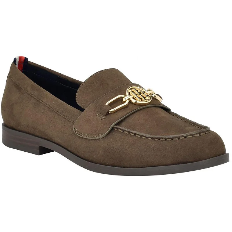 Tommy Hilfiger Womens Izina 2 Faux Suede Slip On Loafers