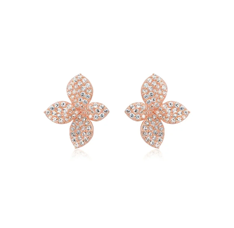 THIALH - Classic - Bloom 18K Rose Gold plated Earrings