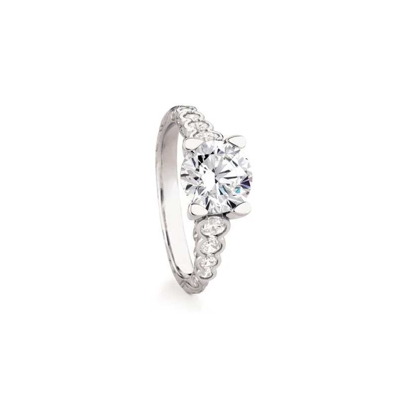 Dunoon Round Brilliant Diamond Engagement Ring