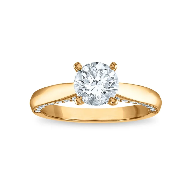 Signature EcoLove 2 CTW Lab Grown Diamond Solitaire Engagement Ring in 14KT Yellow Gold